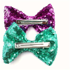 15pcs Sequin Bow Hairpin Hair Accessories