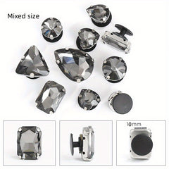 10pcs Mixed Claw Drill DIY Accessories Box Bag Shoe Buckle