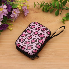 Pink Leopard Print Coin Purse for Girls