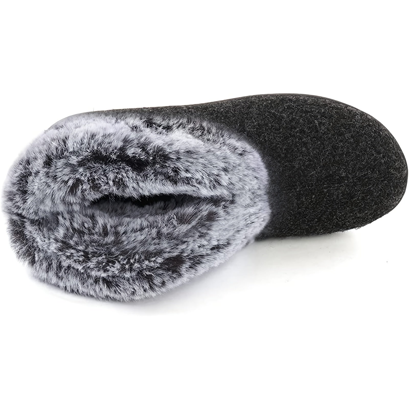 Women's Fuzzy Indoor Outdoor Slippers Solid Comfort Shoes
