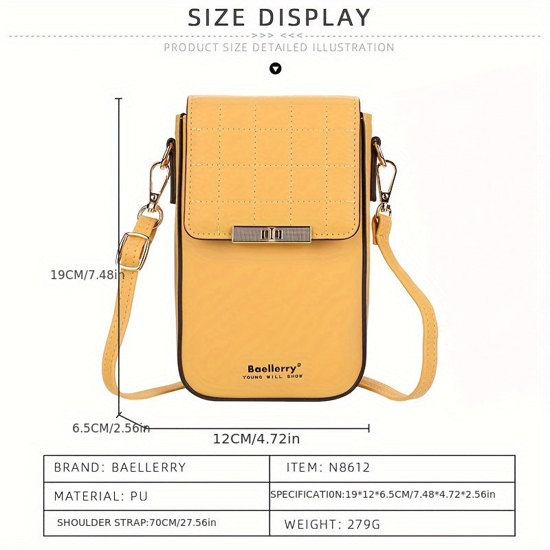 Fashionable Style Slot Compact Crossbody Women's Wallet Evening Party Ladies' Pu