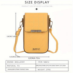 Fashionable Style Slot Compact Crossbody Women's Wallet Evening Party Ladies' Pu