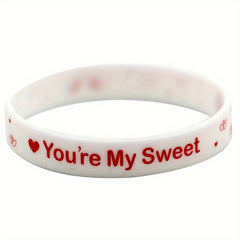 8 Pcs Mixed Silicone Bracelet Couple Exclusive Holiday Bracelet