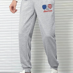 Men's Sports Trousers Glasses Print Casual Joggers Pants