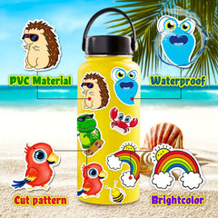 600pcs Cartoon Animal Stickers Waterproof Vinyl Scrapbook Decals