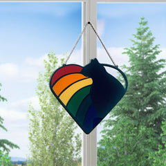 Rainbow Pet Sun Catcher Acrylic Window Hanging Decoration