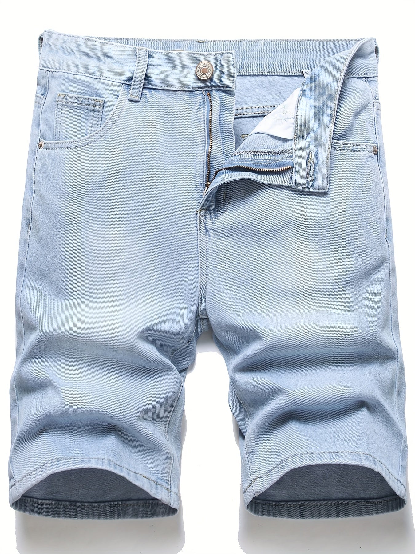 Men's Distressed Denim Shorts Street Style Casual Summer Wear