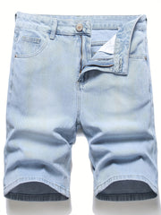 Men's Distressed Denim Shorts Street Style Casual Summer Wear