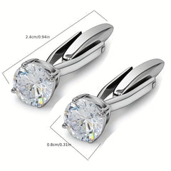 Sparkling Diamond Cufflinks Set for Wedding Parties