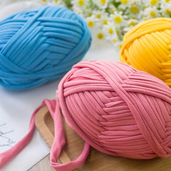 2pcs 100g Cloth Strips Elastic Fabric for DIY Knitting