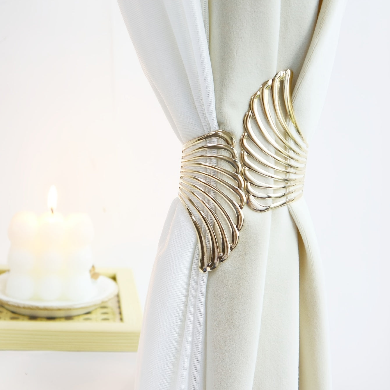 1pc Wing Curtain Buckle Metal Clip Home Decoration Accessory