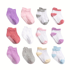 6pairs Cotton Knit Socks for Toddler Baby Boys And Girls