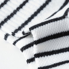 5 Pairs Striped Knit Crew Socks Cotton Boys Girls Accessories