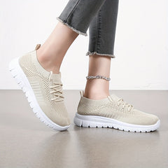 Mesh Non-Slip Sports Sneakers Lightweight Lace-Up Casual Gym Shoes