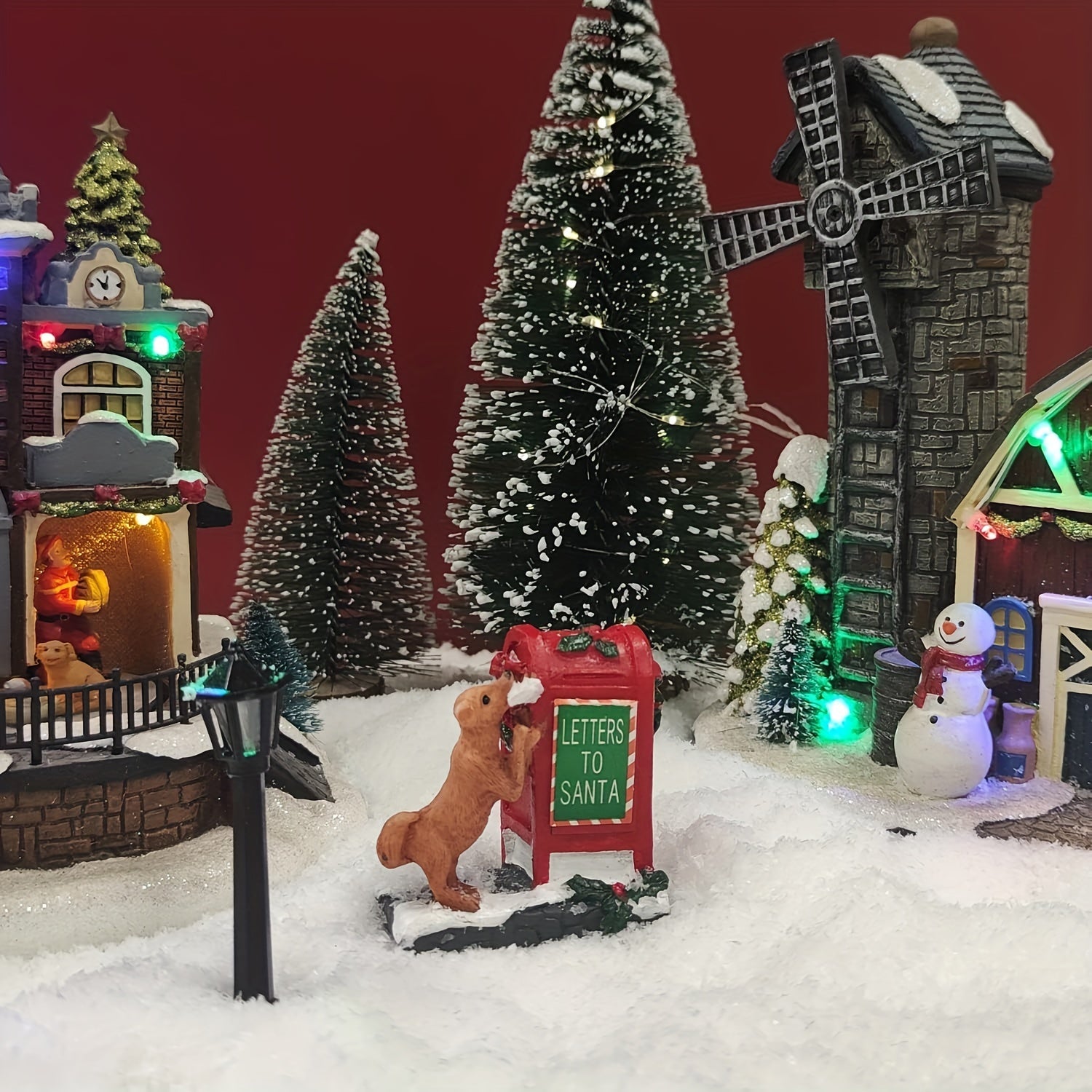 1pc Christmas Village Accessories Yard Decoration Holiday Supplies