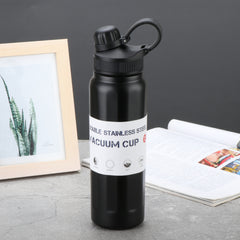 840ML Water Bottle With Straw Stainless Steel Insulation Cup