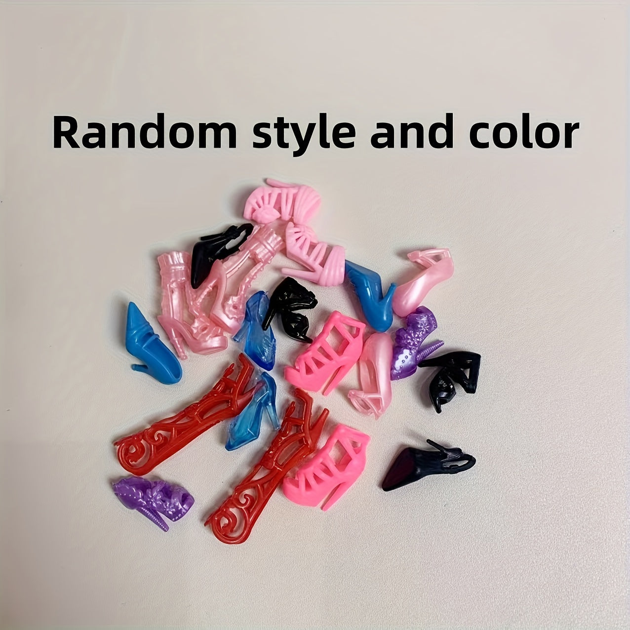 10 Pairs Vibrant High Heel Sandals for 11-8 Dolls
