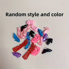 10 Pairs Vibrant High Heel Sandals for 11-8 Dolls