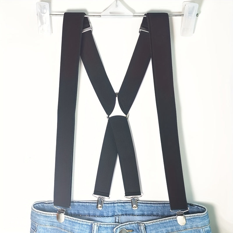 Men's High Elasticity Suspenders With Protection Clips
