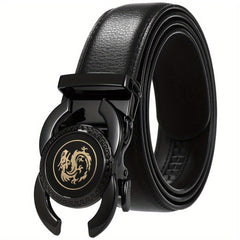 Men's Automatic Buckle Cowhide Leather Belt