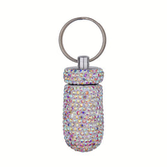 Portable Pill Case Waterproof Pill Holder Bling Pill Box Medicine Dispenser