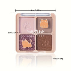 Cat Paw Eyeshadow Palette Pearly Matte Blendable Cosmetics