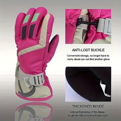 Youth Skiing Gloves - Waterproof & Windproof Winter Outdoor Sports Gloves