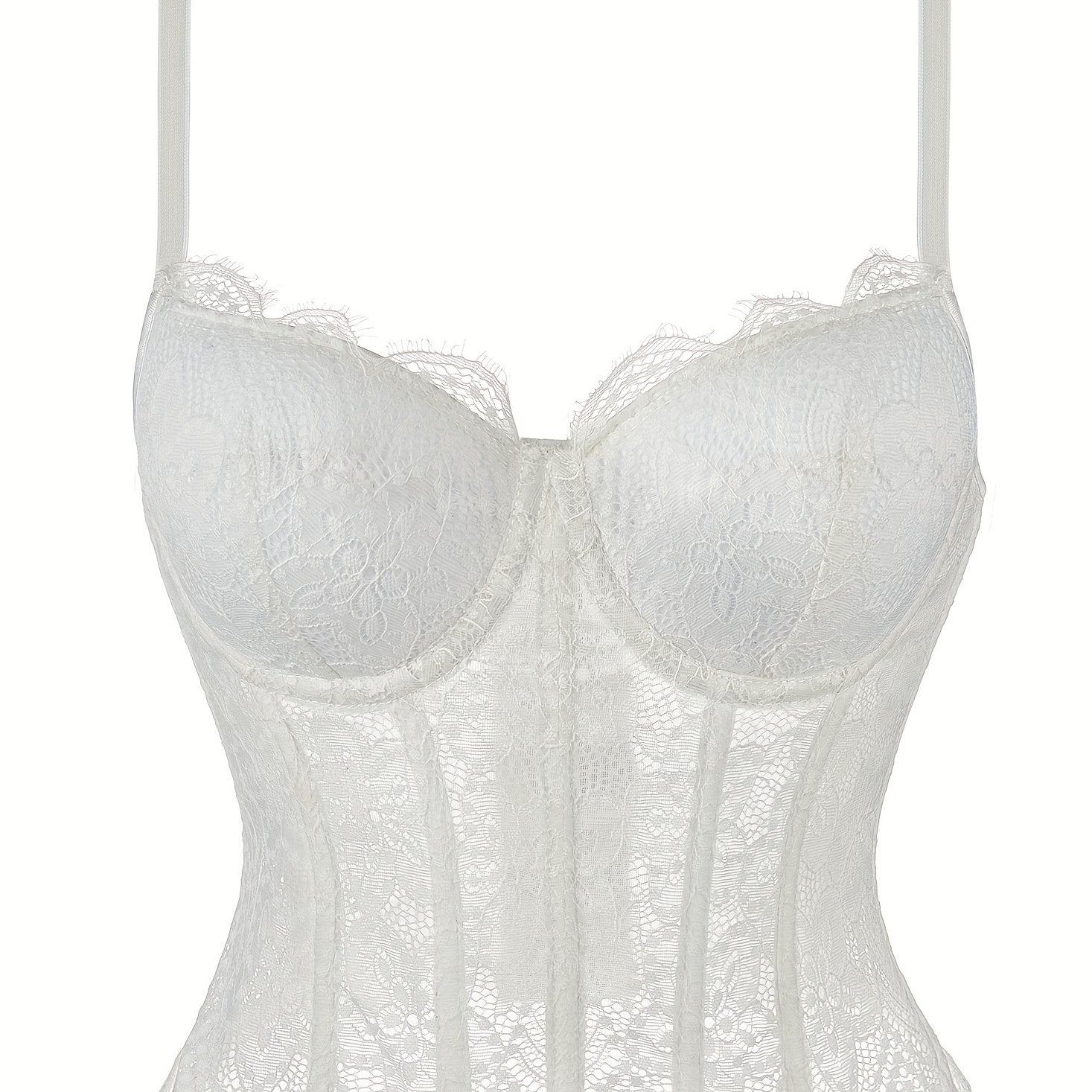 Lace Cami Corset Bustier Push Up Body Shaper