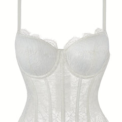 Lace Cami Corset Bustier Push Up Body Shaper