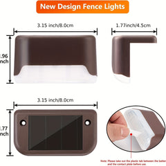 LED Solar Fence Light Outdoor Staircase Decoration Wall Light