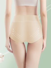 4 Pcs Women's Cotton Full Coverage Briefs Comfortable Tummy Control Panties