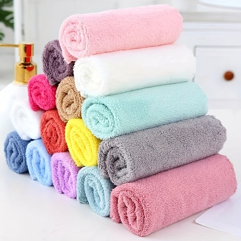 5pcs Microfiber Dish Cloths Absorbent Towels Strong Stain Removal