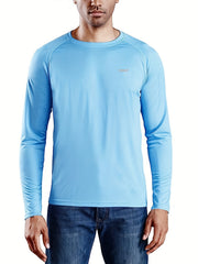 Men's Quick Dry Long Sleeve Rash Guard UPF 50 Sun Protection Shirt