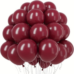 60pcs Burgundy Red Party Latex Balloons 5inch Wine Red Balloons