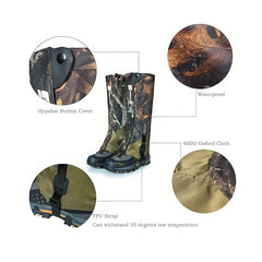 Camouflage Leg Gaiters Waterproof Snowproof Comfort