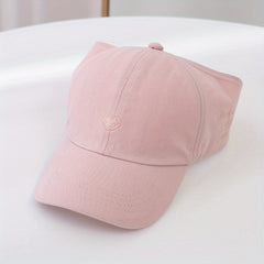 Embroidery Heart Pattern Baseball Cap Children's Empty Top Hat