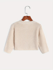 Baby's Long Sleeve Knit Cardigan Casual Coat