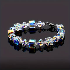 10pcs 6mm Austrian Glass Crystal Charms Cubic Sugar Transparent Beads