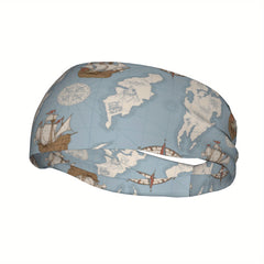 Vintage Nautical Headband for Sports & Casual Wear