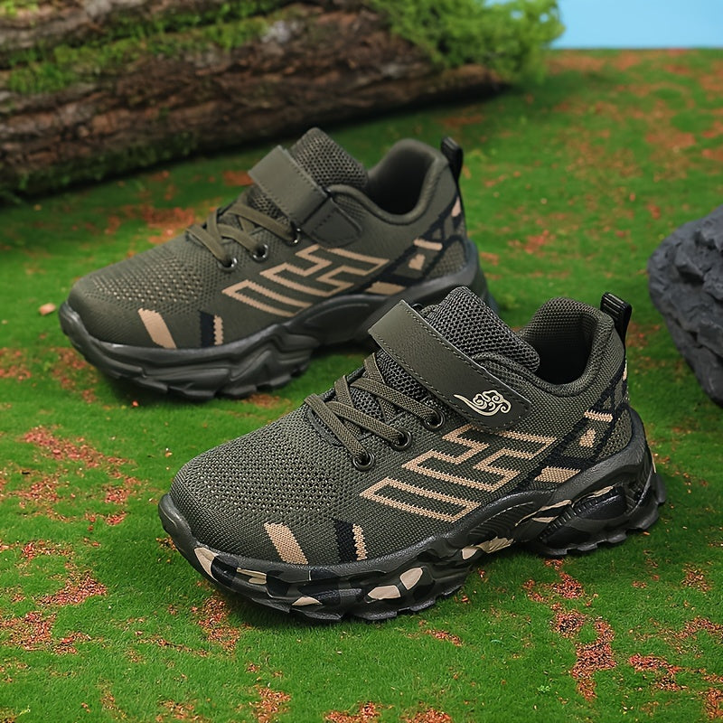 Boys Casual Low Top Woven Shoes Breathable Lightweight Sneakers