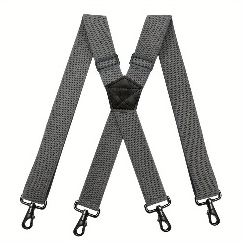 Heavy Duty Suspenders For Men Work Outdoor Motorbiking Skiing