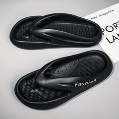 Men's Rubber Sole Flip Flops Lightweight Non slip Slippers