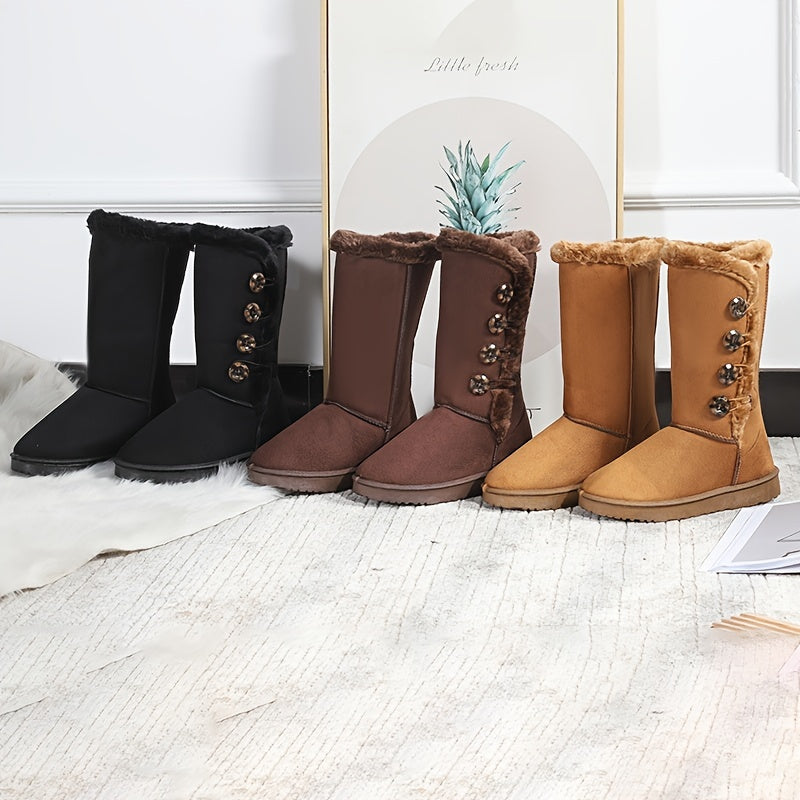 Women's Faux Fur Lined Snow Boots Winter Thermal Snow Shoes