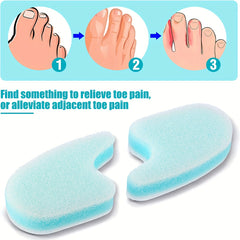 Foam Toe Spacers For Feet 3 Layer Toe Separators For Overlapping Toes