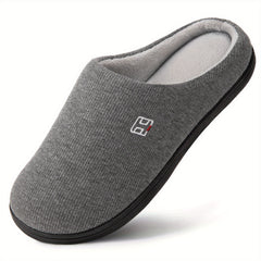 Men's Coral Fleece Lining Memory Foam Slipper