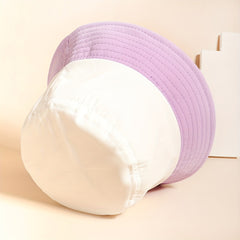 Block Bucket Hat Lightweight Sunshade Basin Hat Casual Breathable Fisherman Cap