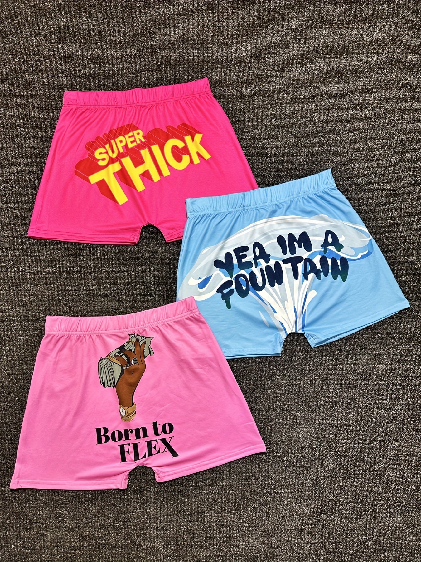 3 Packs Colorblock Yoga Shorts for Women