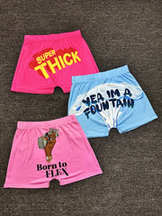 3 Packs Colorblock Yoga Shorts for Women