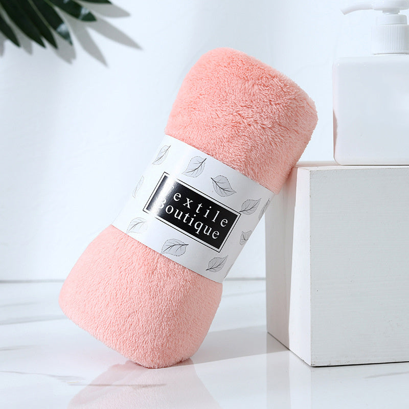 Coral Velvet Bath Towel Thick Water Absorbent Hairless Adult Gift Beach Towel