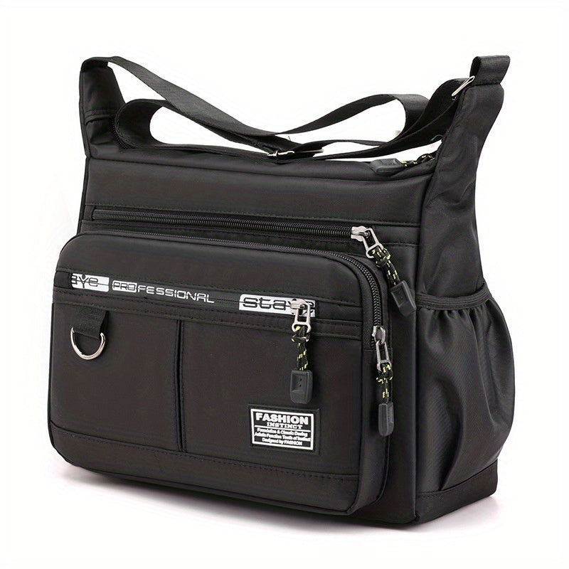 Men's Casual Nylon Crossbody Bag Large Capacity Sports Shoulder Bag